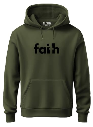 Image of XENOVAURBAN Hoodie for Men /Women | Unisex fit Cotton Fleece Hooded Sweatshirt - Faith