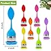Bekith 7 Pack Silicone Tea Infuser, Cute Loose Leaf Tea Steeper, Fine Mesh Tea Strainer with Drip Tray, Stainless Steel Tea Filter Ball Tea Diffuser Steeper for Cup Mug