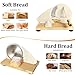 Manual Bread Slicer for Homemade Sourdough Bread, Metal Guide & Adjustable Thickness, Hand Crank Bread Slicer – Upgraded Model, Gift Packaging & Stainless Steel Blade