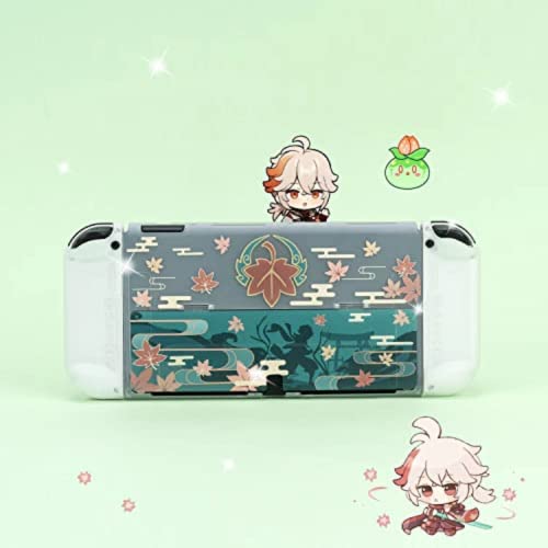 ENFILY Cute Genshin Impact Kaedehara Kazuha Case Compatible with Nintendo Switch OLED, Dockable Case