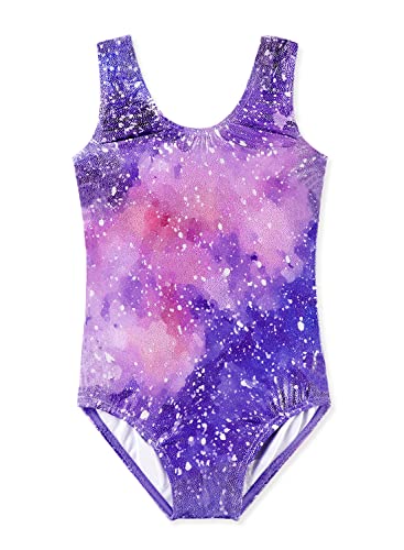 HOZIY Long Sleeve Leotards for Girls Gymnastics Kids Toddler Tumbling Outfits Floral Unicorn Galaxy Rainbow Stripe Pattern