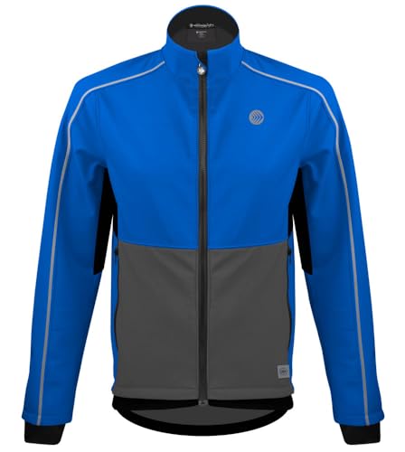 AERO|TECH|DESIGNS | Men's USA Softshell Cycling Jacket | 5X-Large | Royal Blue