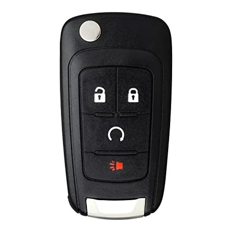 StandardAutoPart Flip Key Fob Compatible with Chevrolet Sonic 2012 2013 2014 2015 2016 2017 KR55WK50073 13575177 13579216 13501916 (4 Button) Cover