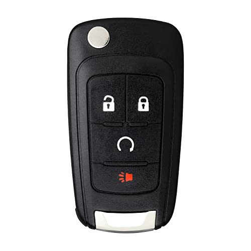 StandardAutoPart Flip Key Fob Compatible with Chevrolet Sonic Trax Encore KR55WK50073 13575177 13585811 (4 Button)