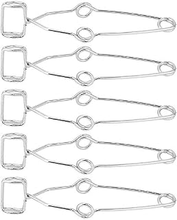 5 Pieces Test Tube Clamp, Spring Steel Labs Clip with Finger Grips Stoddard Laboratory Experiment Testing Holder Tool
