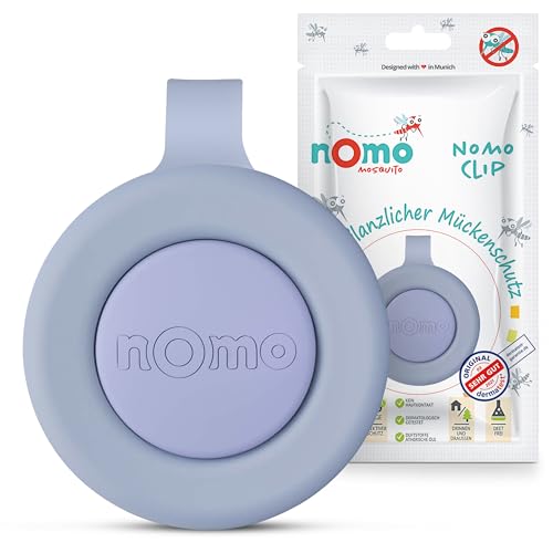 nomo MOSQUITO Anti Mücken Clip • Rein pflanzlicher Mückenschutz für Baby & Kinder • Insektenschutz Clip gegen Mücken, Moskito & Insekten • 30 Tage Wirkung • BPA-frei & ohne DEET