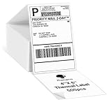 Phomemo 4x6 Thermal Direct Shipping Label (Pack of 500 4''x 6'' Fan-Fold Labels)
