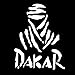 Autocollant réfléchissant Dakar pour voiture, camion, fenêtre - Blanc