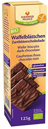 Hammermühle organic BIO Zartbitter-Waffelblättchen glutenfrei (6 x 125 gr) thumbnail