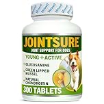 JOINTSURE YOUNG & ACTIVE Joint Supplements for Dogs and Puppies - Pack of 300 Tablets - Supports Mobility and Prevents Joint Stiffness - High Levels of Glucosamine & Green Lipped Mussel