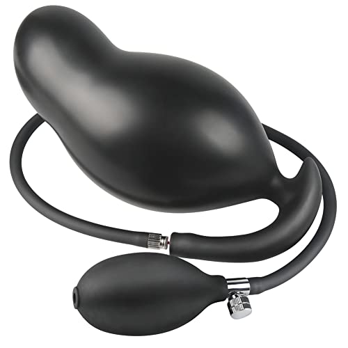 SXOVO Inflatable Expanding Anal Plug SM Anus Stimulator Sex Toy for Adult, Butt Plug Inflatable Anal Training Liquid Silicone Material Butt Plug Prostate Massaging G-Spot Stimulation Anal Sex Toy