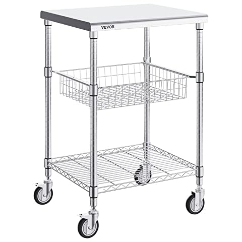 VEVOR 3-Tier Rolling Utility Cart Cover
