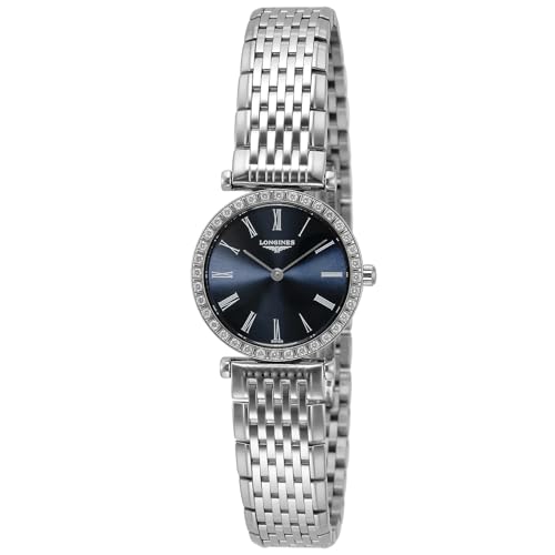 [ロンジン] レディース 腕時計 LA GRANDE CLASSIQUE グランクラシック クォーツ 日常生活防水 サフィアガラス ブルー文字盤 ステンレススチール L4.341.0.94.6 シルバー [並行輸入品]