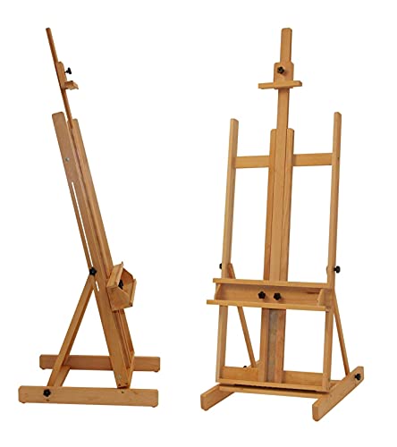 Chevalet d'Atelier XXL professionnel 210 cm peintre peinture bois hêtre