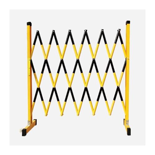 Clôture de circulation rétractable noire extensible de 1.2 x 2.5m pour garage et route - 2