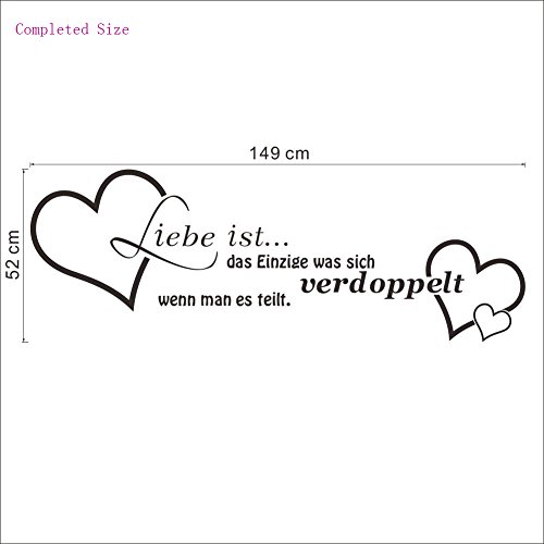 Ufengke® Liebe Ist German Love Quotes And Sayings...