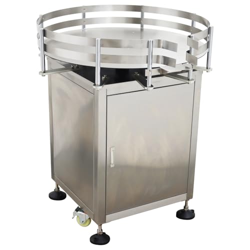 WYDDDARY Automatic Round Bottle Unscramble Machine Bottle Collecting Machine with 31.5inch Turn Rotary Accumulation Table 110V