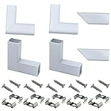 MUZATA 5Pair/10PCS led Channel Corner,L-Shape Adaptor Connector Suit for U103 and Most U-Shape LED...