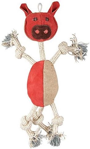 Aussie Naturals Wiggly Family of Animals - Dog Toy Large - Pig