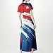 USA Dress Stars Stripe Short Sleeve Maternity O Neck Graphic Lounge Festival Fashion Fourth of July Outfits Vestidos De Verano para Mujer 2025