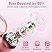 Bluetooth Kopfhörer Sport, Kopfhörer Kabellos Bluetooth 5.3 mit HD Mic, In Ear Kopfhörer mit 4 ENC Klarer Mic, 72 Std Kabellose Kopfhörer mit Tiefer Bass,IPX7 Wasserdicht Ohrhörer mit Ohrhaken (Rose)
