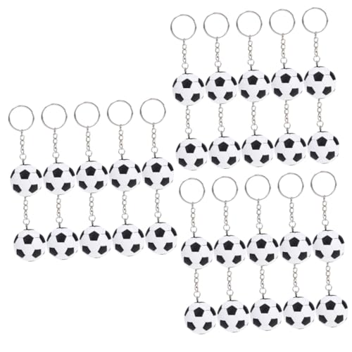 Porte-clés de football plastique anneau sport pour portefeuille et fête
