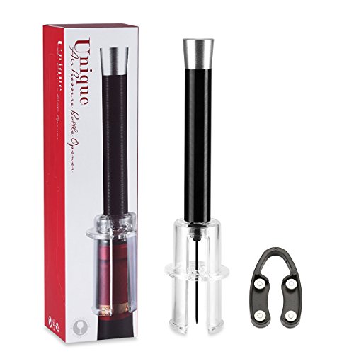 Air Pressure Pump Opener, Mincham Wine Cork Remover Pump, Aluminum Alloy Body, Foil