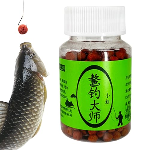Fish Attractant, Particle Fishing Lure, Luring Food Bait, Scented Feeding Formula for Freshwater Stream River Reservoir Pond Lake Carp Fishing Use, Persistent Attraction Power