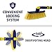 Michelin Snow Brush for Car Windshield – Ice Scraper with 34-50” Hybrid Extendable Handle Ergonomic Multi-Tool Detachable Swivel Head Non-Slip Foam Grip Heavy Duty Snow Remover for SUV, Truck