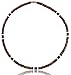 Native Treasure - Men's Dark Brown 2 Black Coco, White Heishe Puka Shell Necklace - 5mm (3/16") (18)