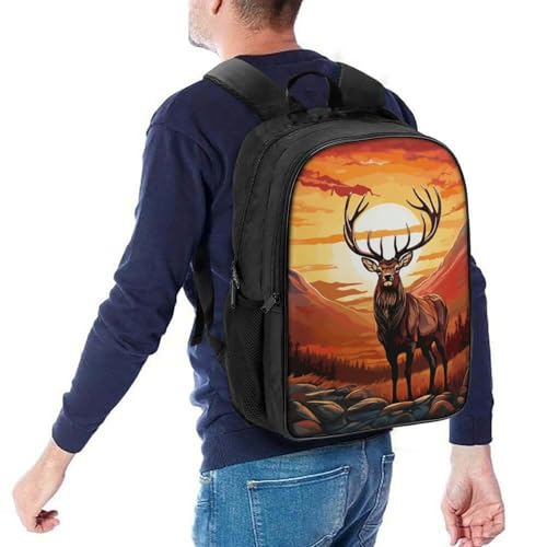 Sac ecole respirant pour enfants Deer dos rembourré anti-transpiration 40x28x16cm