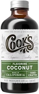 Cook's, Coconut Flavoring for Cakes, Cookies, Pastries, Ice Creams, Smoothies, 8 oz