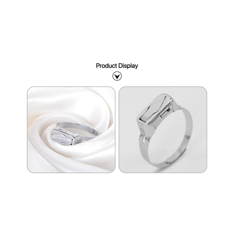 Foldable Adjustable Fidget Ring, Multi-Functional Minimal Design for Stress Relief, Focus & Gift for Friends3