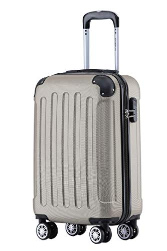 BEIBYE Hartschalen-Koffer Trolley Rollkoffer Reisekoffer Handgepäck 4 Rollen (M-L-XL-Set) (Champagner, M) BEIBYE Hartschalen-Koffer Trolley Rollkoffer Reisekoffer Handgepäck 4 Rollen (M-L-XL-Set) (Champagner, M)