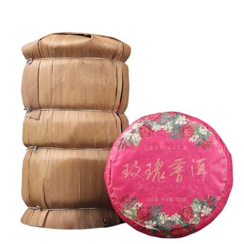 Thé mûr Pu'er rose du Yunnan authentique - Galette 100g x10