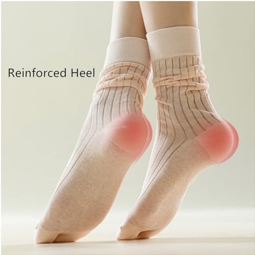 Yizelli 3 Pairs Tabi Socks for Flip Flops Summer Thin Split Toe Mid Crew Socks for Ladies & Girls4