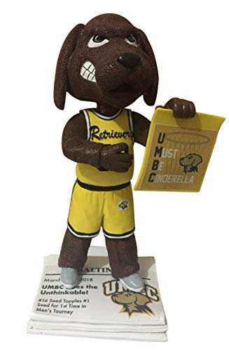 True Grit UMBC Retrievers NCAA Tournament 16 Seed Upset Bobblehead NCAA