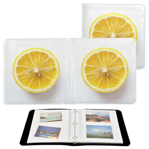 JUMBEAR Álbum de fotos grande autoadhesivo con 20 páginas, álbum de recortes para boda, familia, bebé, vacaciones, rodajas de limón