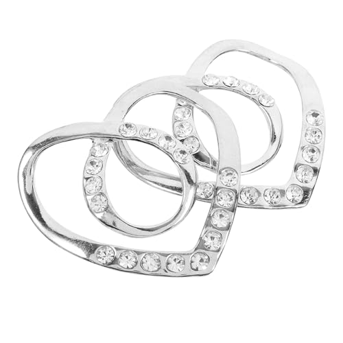 Healeved Hebilla para Bufandas de Mujer 2piezas en Aleación de Zinc Plata, Diseño Ligero y Versátil Adecuado para Chales y Pañuelos de Verano