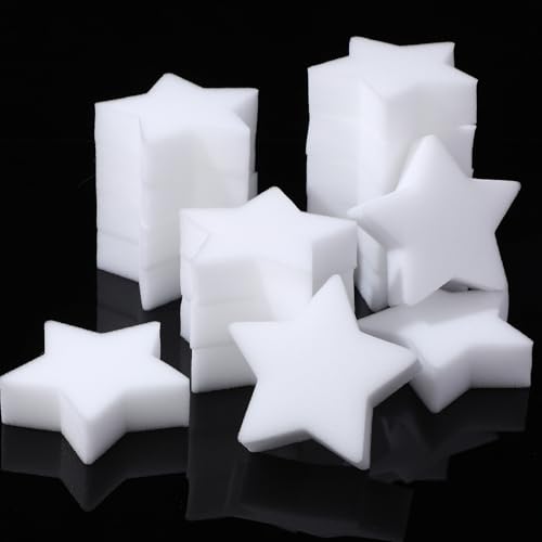 Image of Boao 16 Pieces Oil Absorbing Sponge for Hot Tub Swimming Pool and Spa (Star,White)