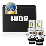 HID屋 D2S 19300cd(カンデラ) LED ヘッドライト 爆光 ポン付け 配線なし 12V 6500K ファン付き 加工不要 DSシリーズ