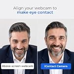 iContact Camera ProXL 4K HD Eye Contact Webcam with Noise Cancelling Mics | USB Computer Camera for Monitors & Desktops, Zoom Certified, Works with Teams, Meet & Video Calls