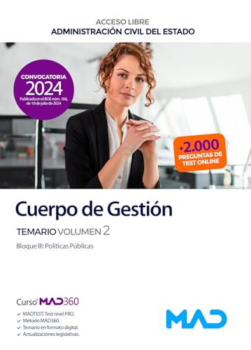 Portada de Cuerpo de Gestión de la Administración Civil . Temario V