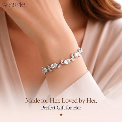 Image of Aurie Tulip Bracelet for Women & Girls | Anti Tarnish Stainless Steel Floral Bracelet |Party and Daily Wear Jewellery