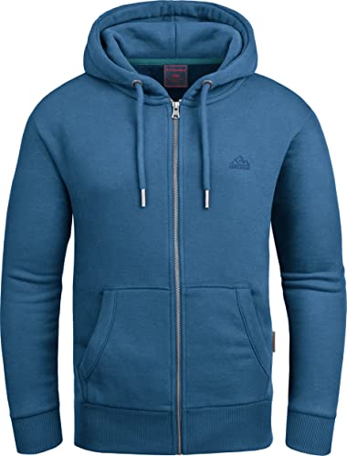 Preisvergleich Produktbild Grin&Bear Hoodie Herren Sweatshirt mit Reißverschluss GEC605 Petrol L
