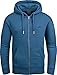 Produktbild Grin&Bear Hoodie Herren Sweatshirt mit Reißverschluss GEC605 Petrol L