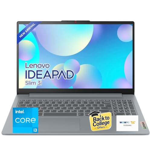 Image of Lenovo 15.6 inch IdeaPad Laptop, Intel i3 Processor, 8GB /128GB, Windows 11