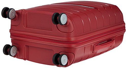 Image of Samsonite Octolite Polypropylene 55 cms Red Hard sided Suitcase (I72 (0) 00 001)