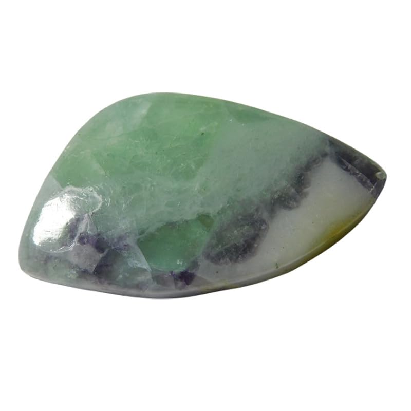 Fluorite naturelle cabochon 36x20mm pour création de bijoux DIY unique GH_NAT_01892