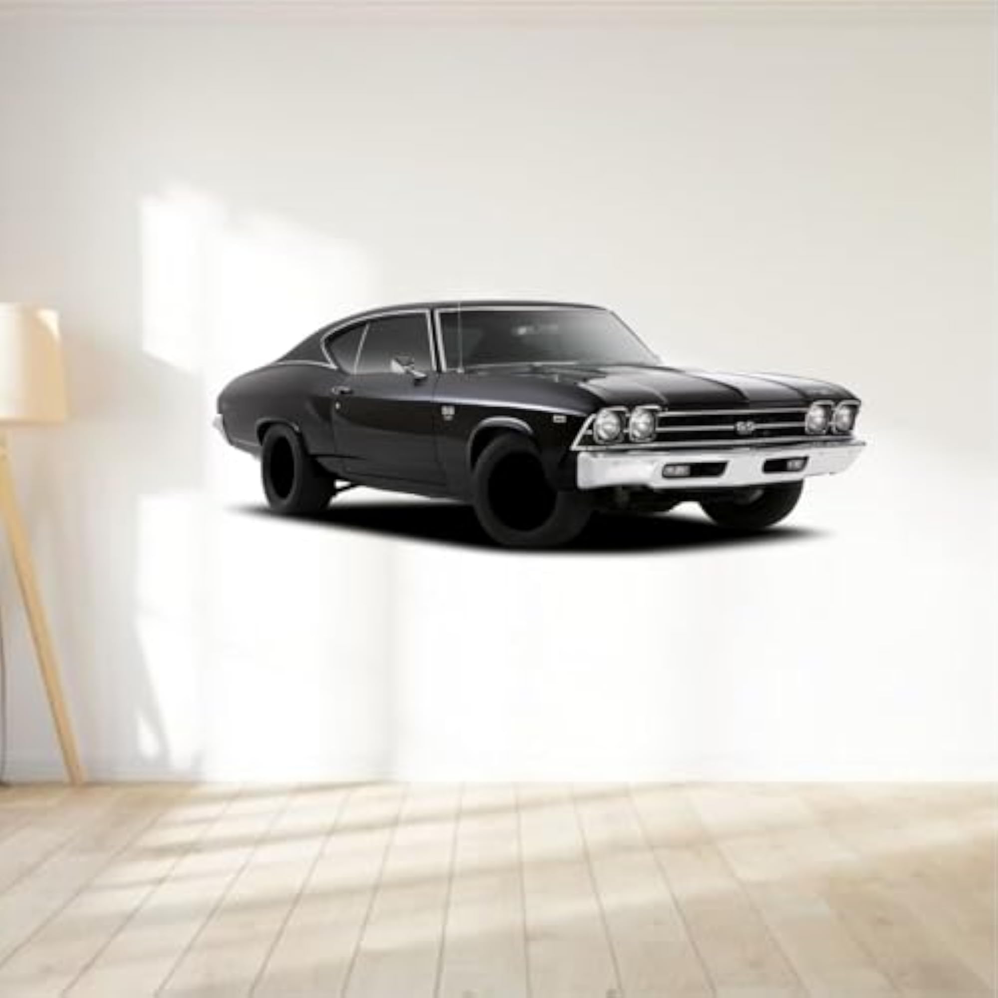 Racing Car Wall Decal - Large 3D PVC Vinyl Sticker